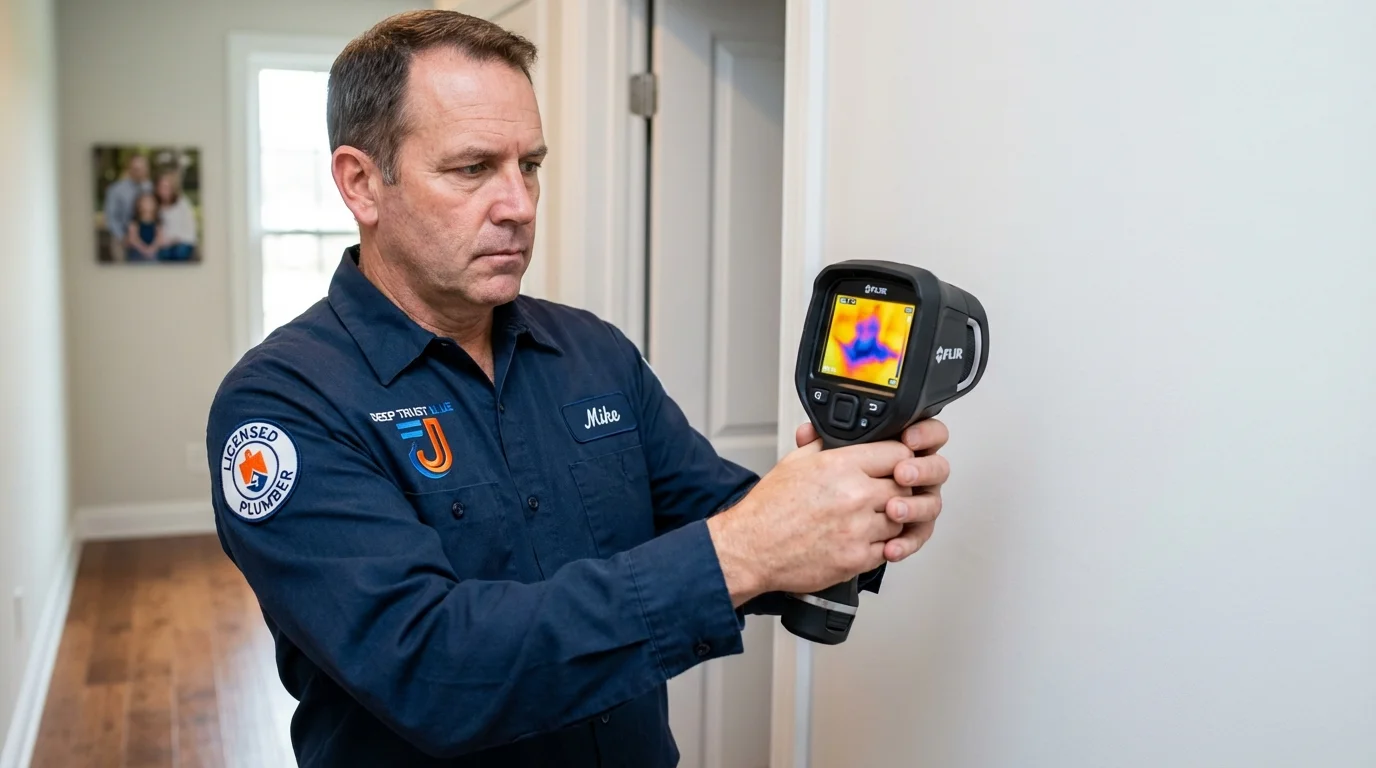 Thermal imaging leak detection by Johns Plumbing LLC in Batesville